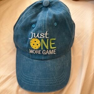 Blue 'Just One More Game' Cap